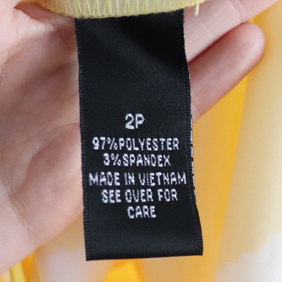 Yellow and White Design Fitted Mini Dress | 079 - Picture 3 of 4